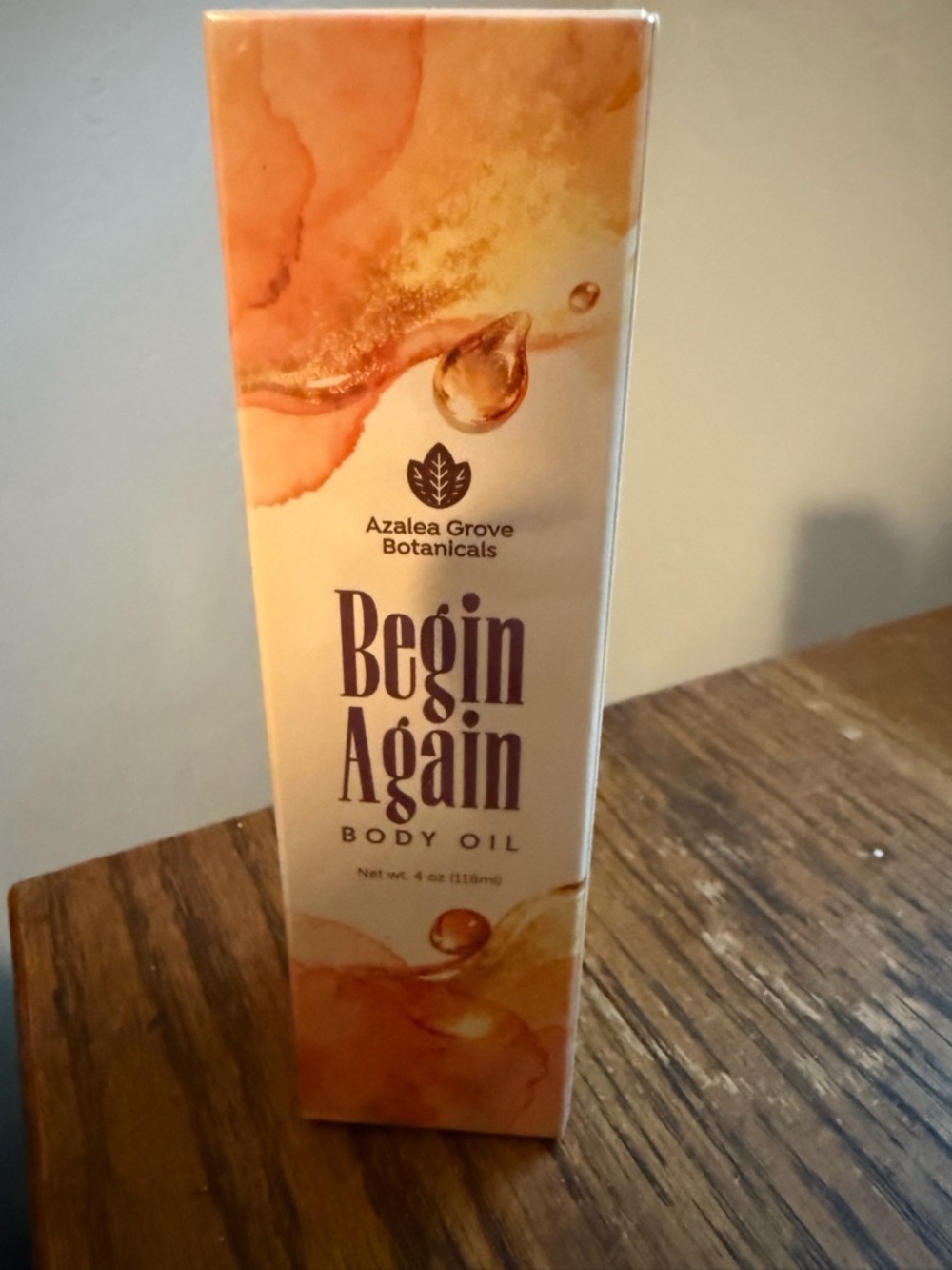 Begin Again Body Oil - new/sealed